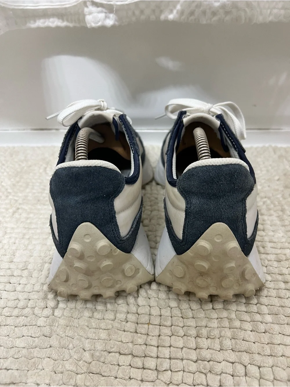 New Balance 327 MS327SV Men’s Size 9 Natural Indigo White Blue Retro Lifestyle